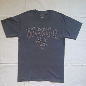 Vintage Champion Gray VASSAR College University Shirt Unisex Size: S